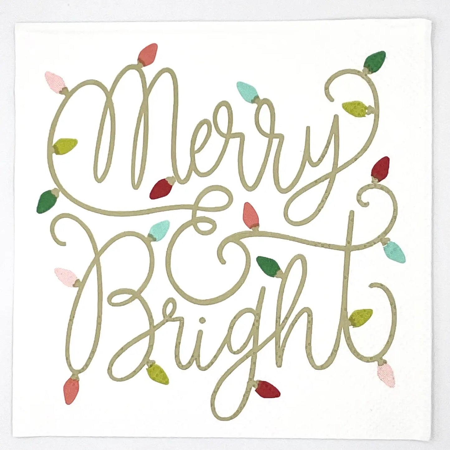 Christmas Cocktail Napkins | Merry and Bright