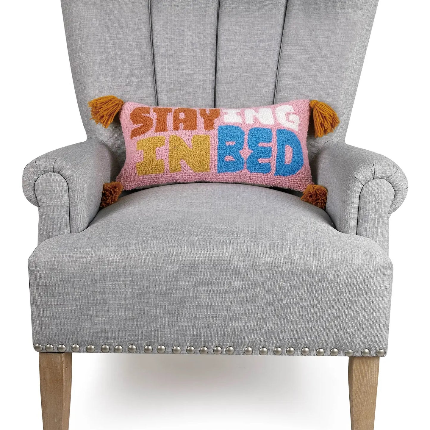 Staying in Bed Lumbar W/Tassels Hook Pillow