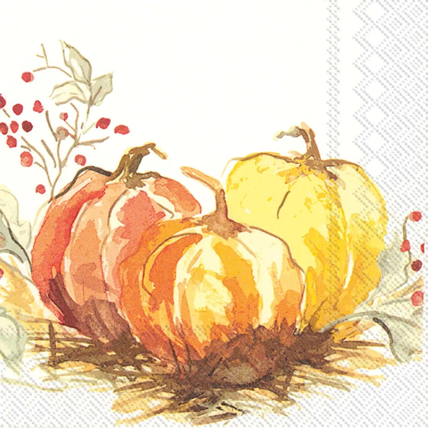 Painted Pumpkin Lunch Napkins