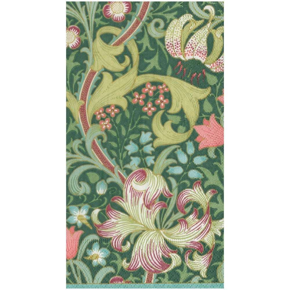 Golden Lily Forest Guest Towel Napkins