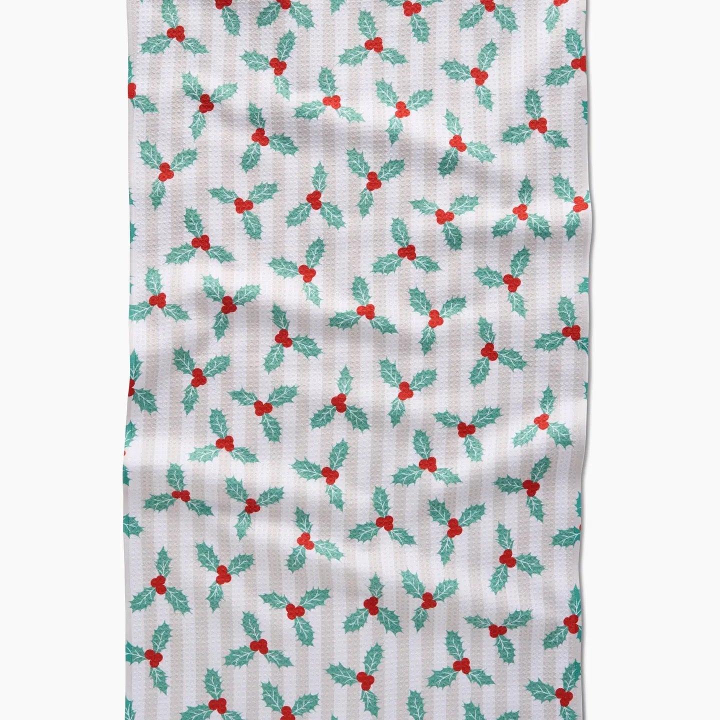 Mistletoe Stripe Tea Towel