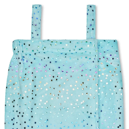 Blue Foil Stars Spa Wrap
