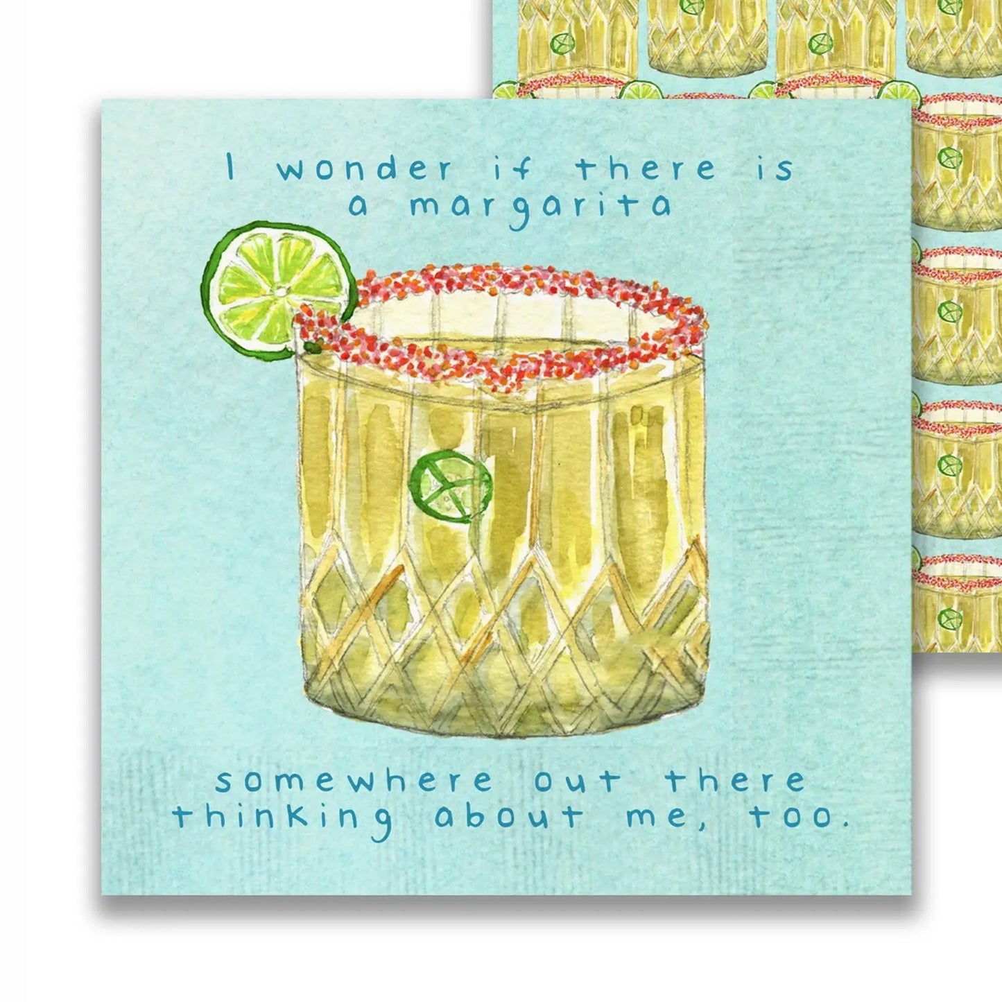 Margarita Somewhere Cocktail Napkin
