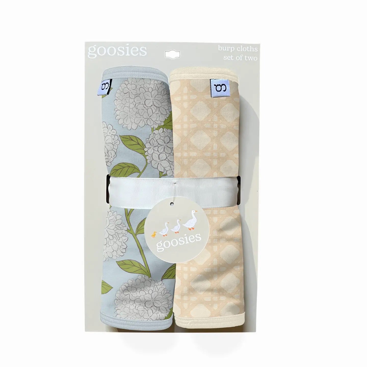 Burp Cloth Set - Hydrangeas