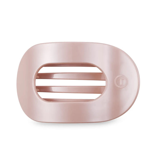 Round Flat Hair Clip - Pearly Pink