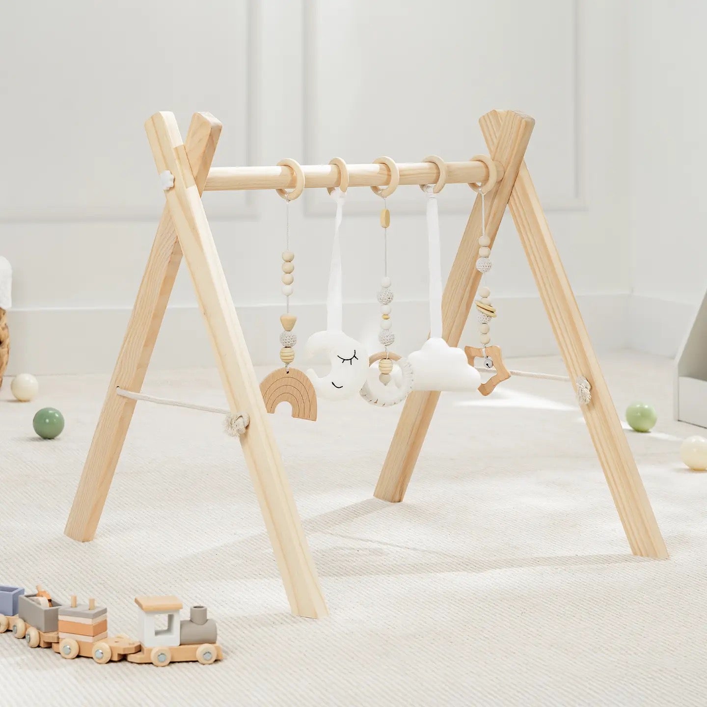 Wooden Baby Play Gym