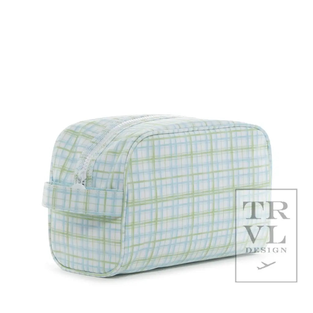 Stowaway - Toiletry Bag Classic Plaid Green