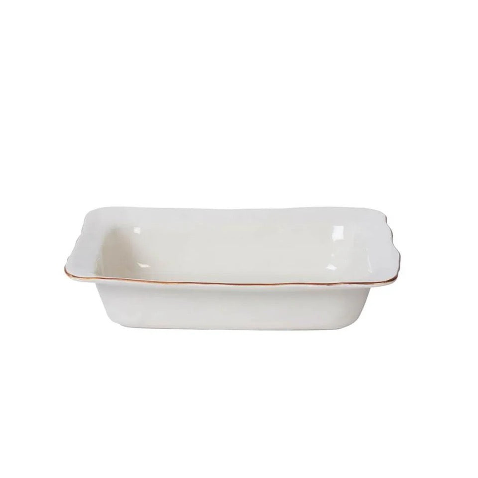 Cantaria Small Rectangular Baker - White