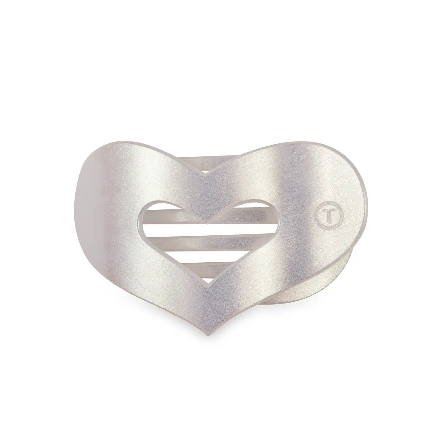 Mother of Pearl Heart Flat Clip