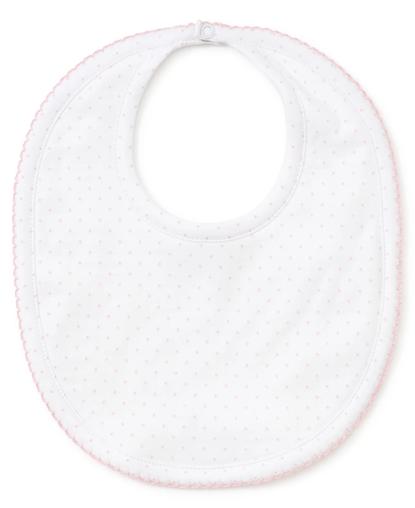 Bib - Pink/White Dots