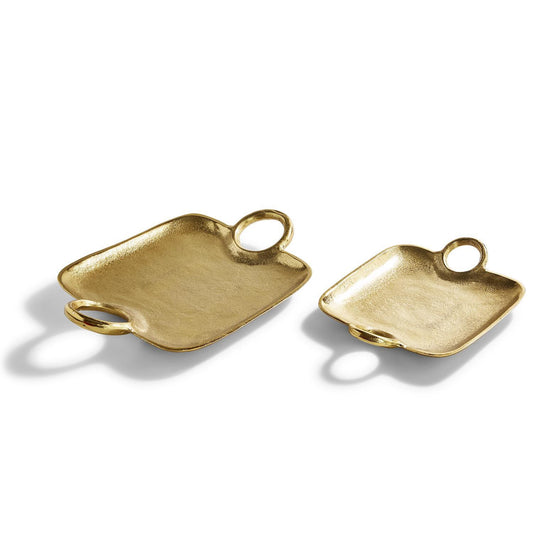 Decorative Gold Tray with Handles