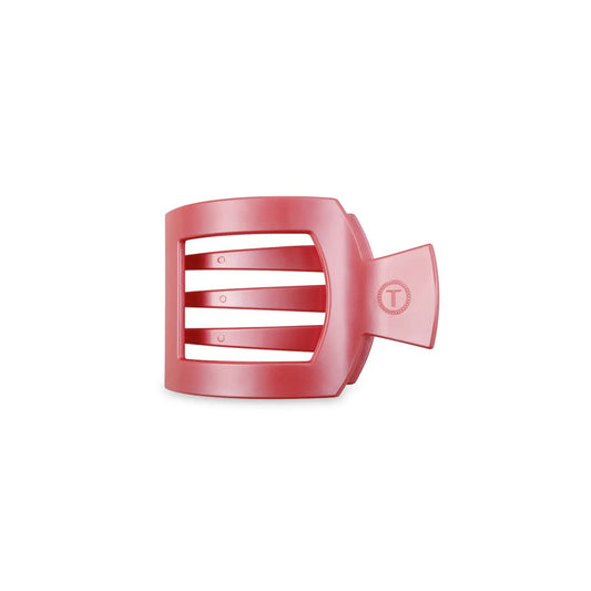 Square Flat Hair Clip - Calming Coral