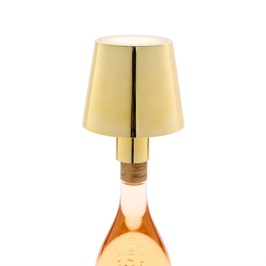 Gold Lampshade Bottle Lamp