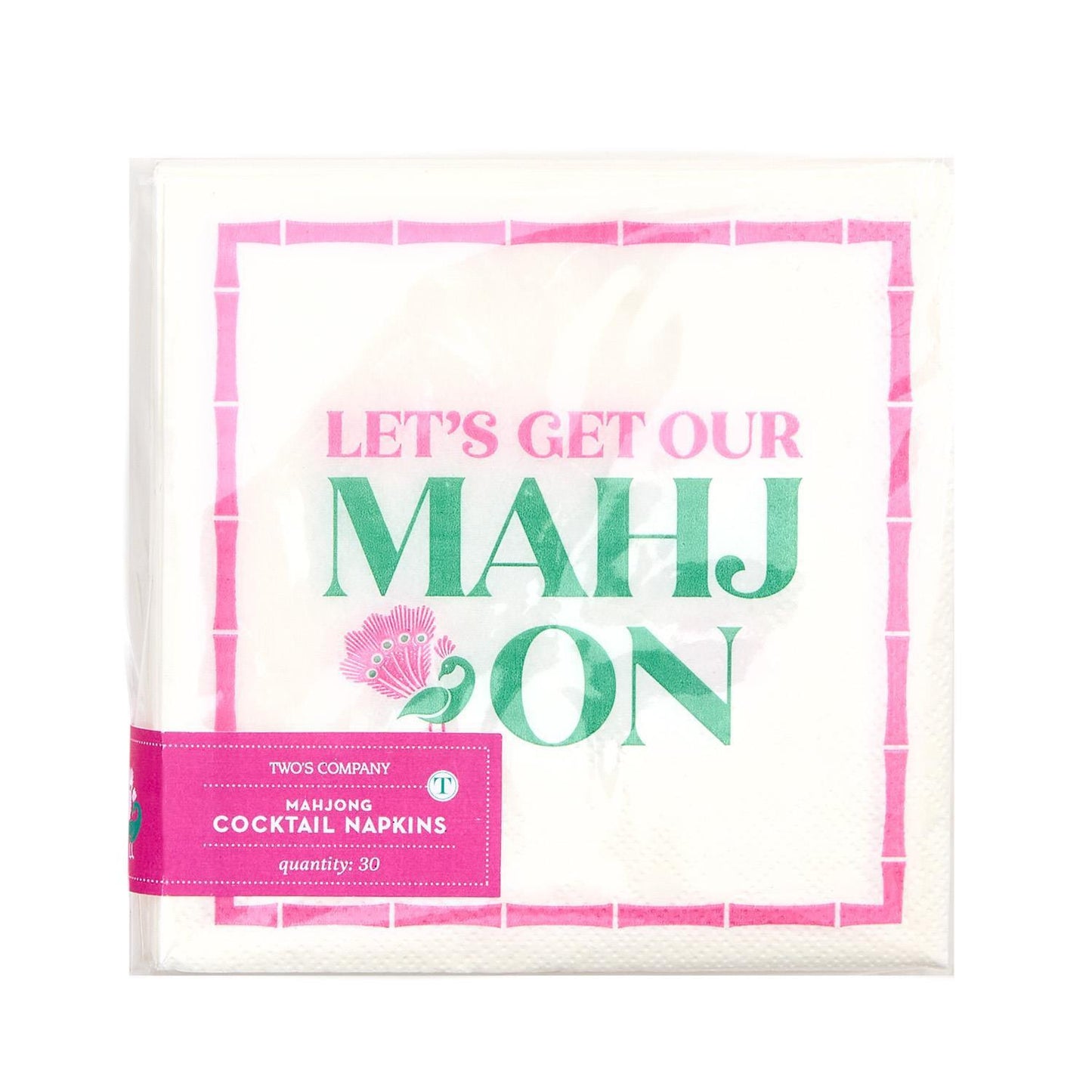 Let's Mahj Cocktail Napkin