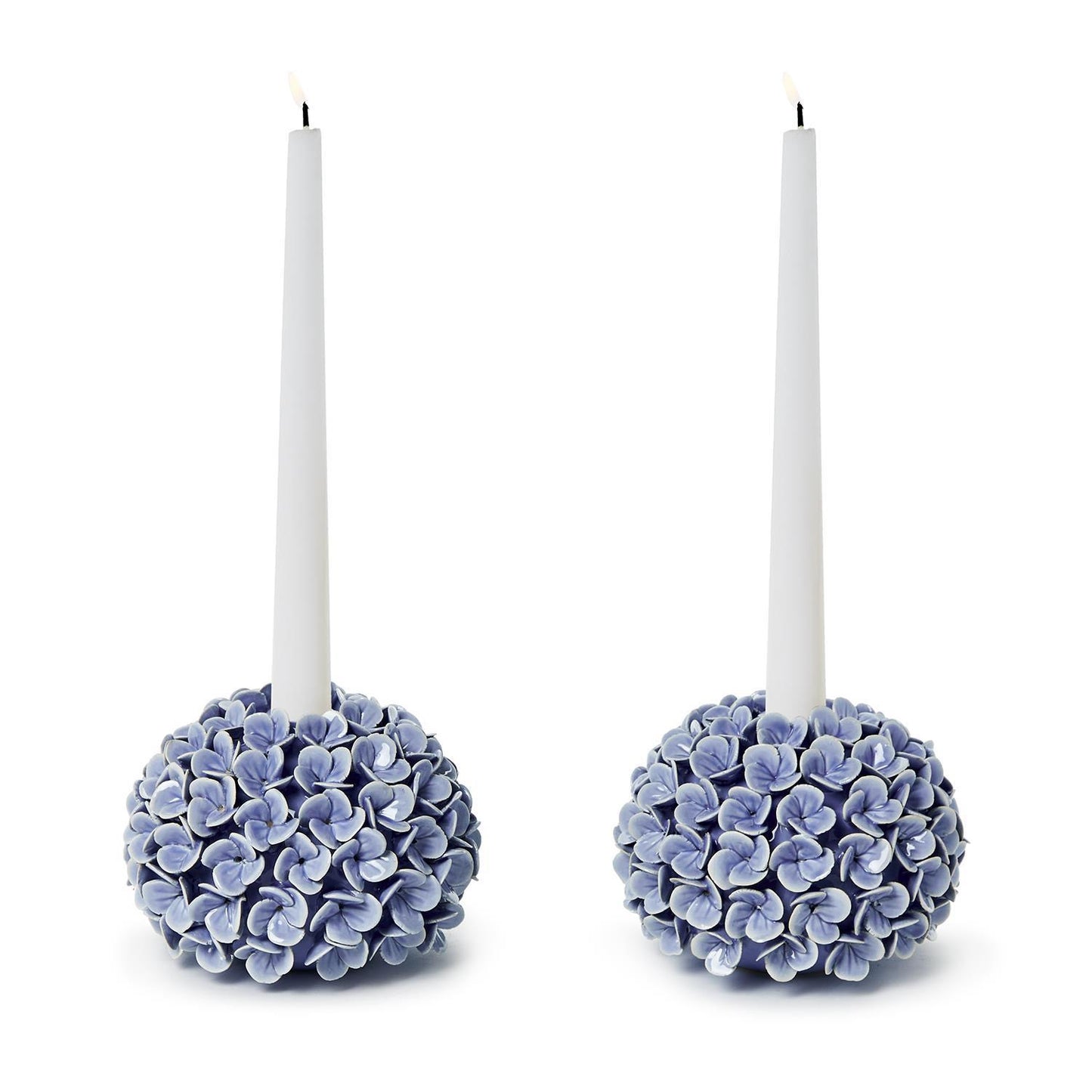Hydrangea Candleholder - Blue