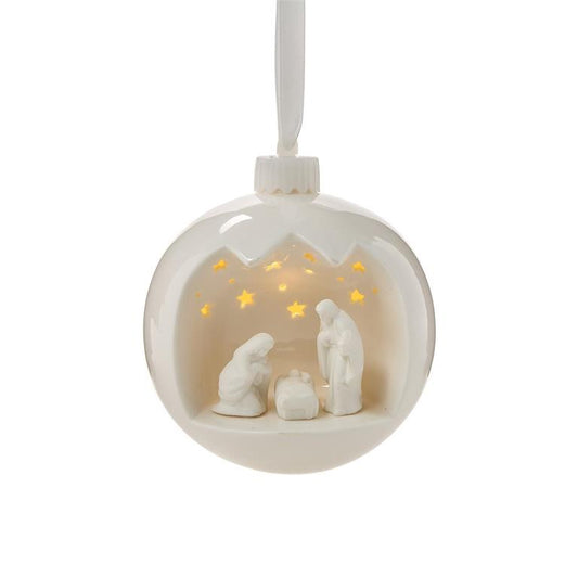 Nativity Scene Light-Up Ornament