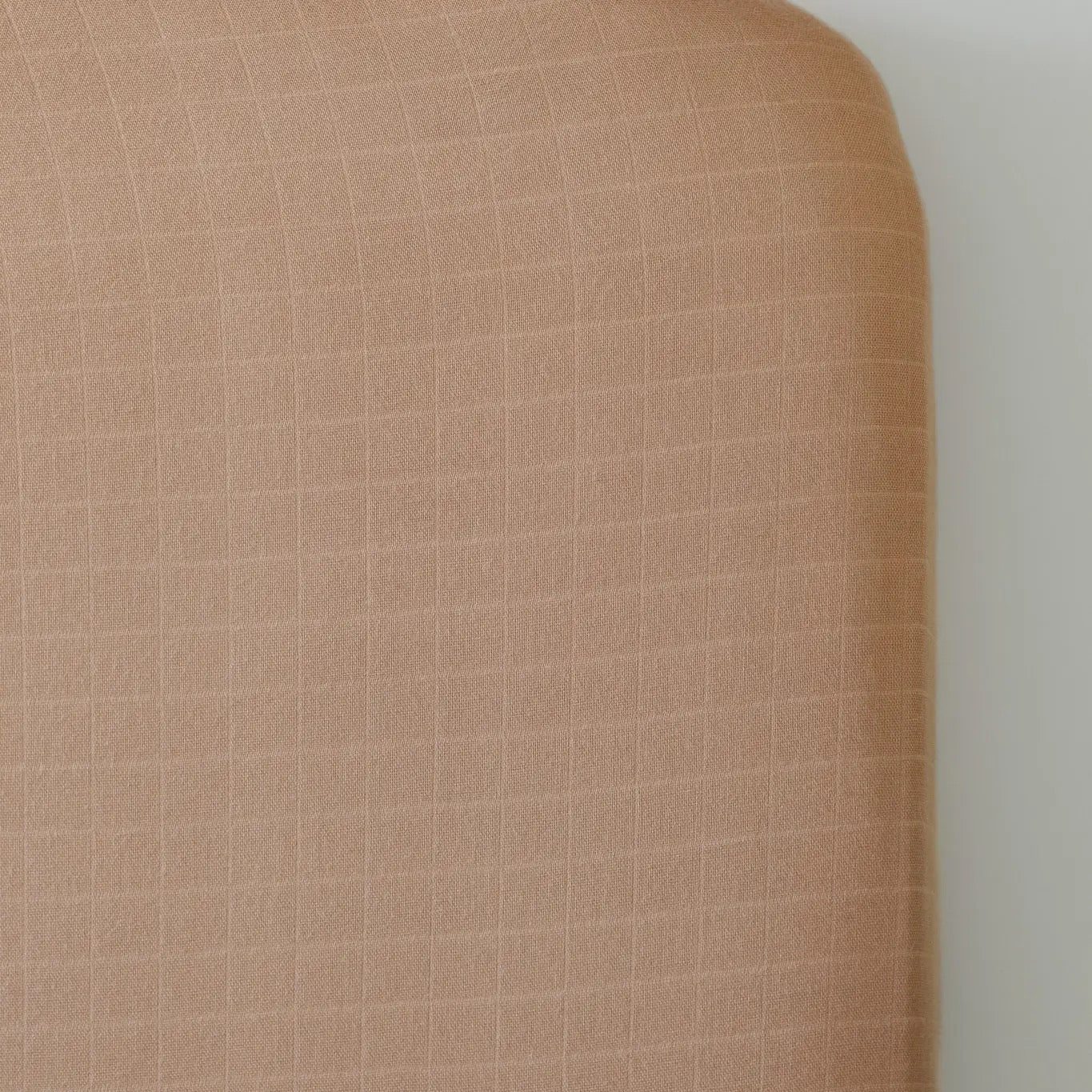 Coffee Solid Bamboo Muslin Crib Sheet