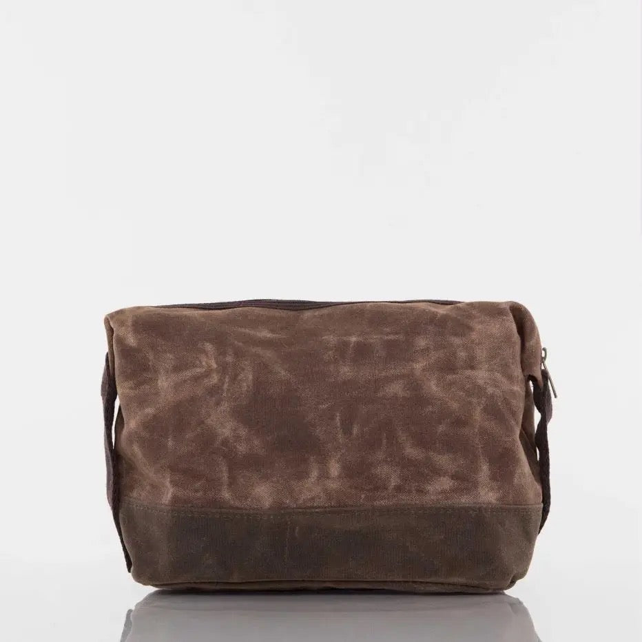 Waxed Dopp Kit - Khaki