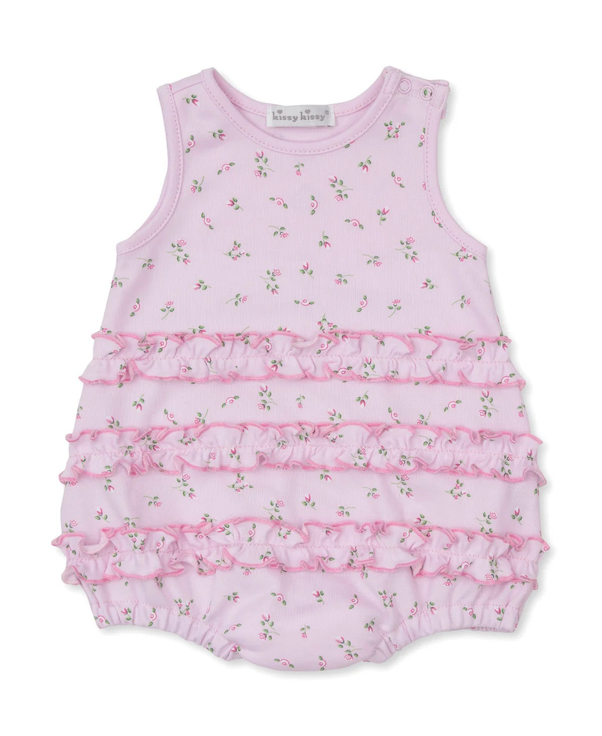 Garden Roses Pink Ruffle Bubble