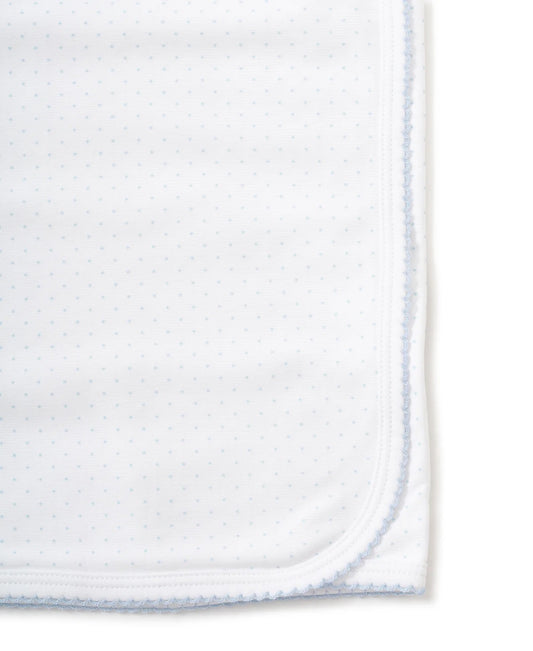 Dots Print Blanket - Blue/White