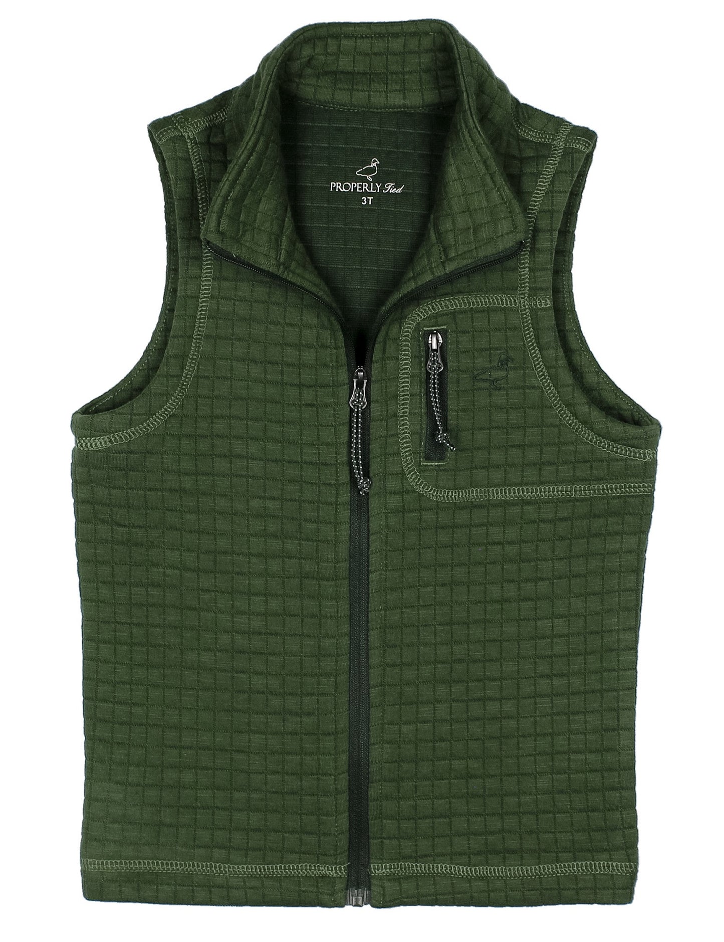 Boys Delta Vest - Thyme