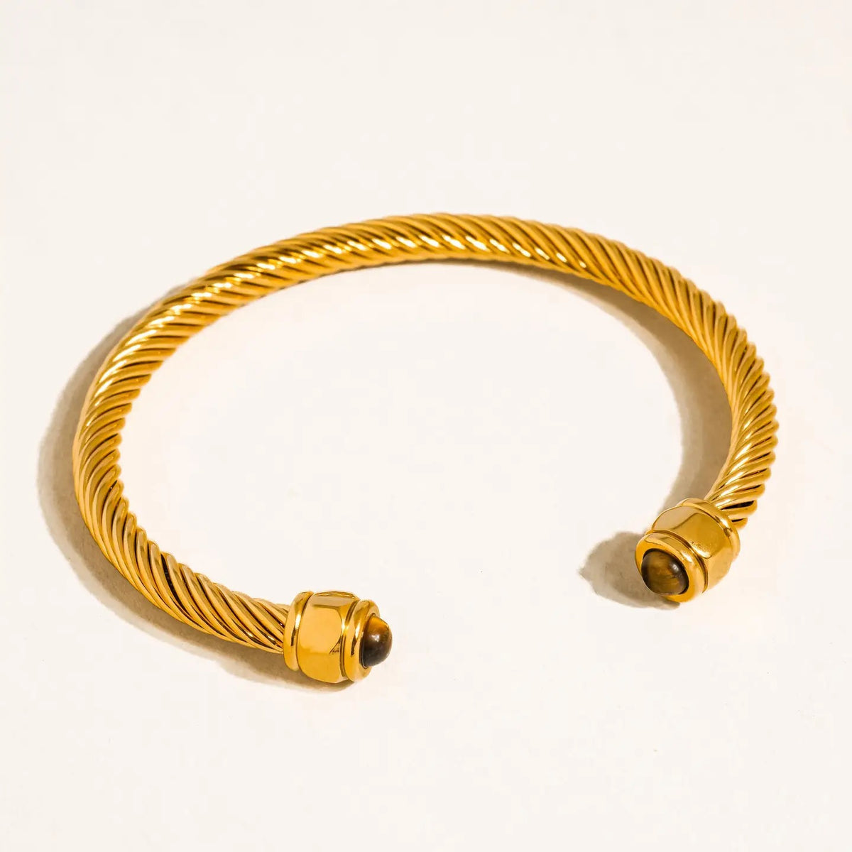 Vail Braided Bangle - Brown