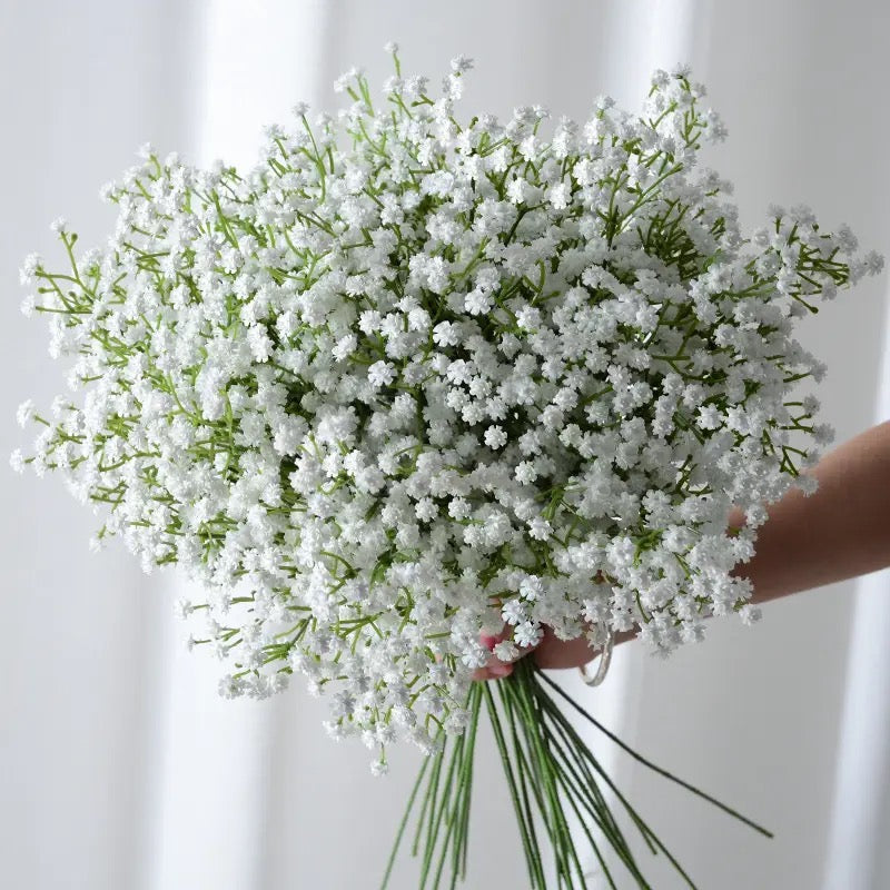 26'' Soft White Real Touch Baby's Breath Stems