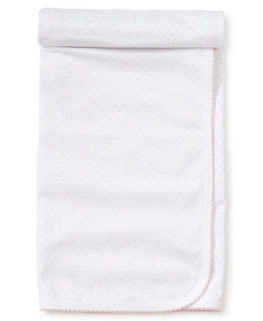 Dots Print Blanket - Pink/White