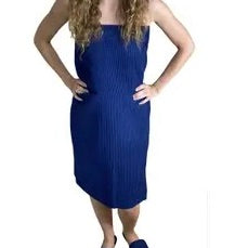 Waffle Bath Wrap - Navy