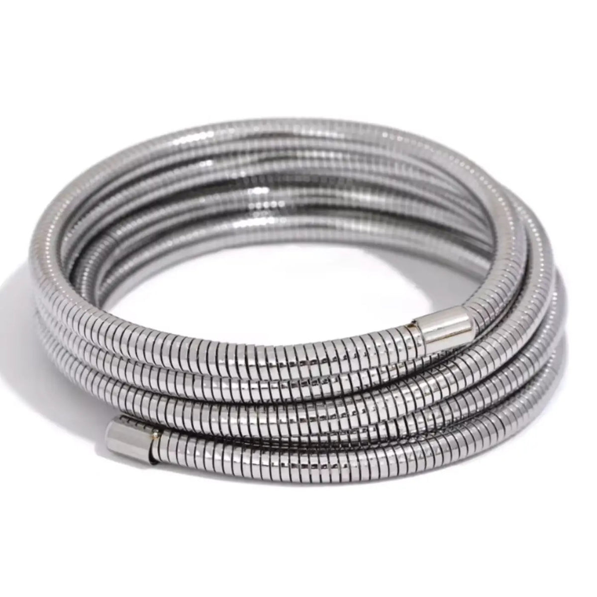 Coiled Snake Chain Wrap Bracelet