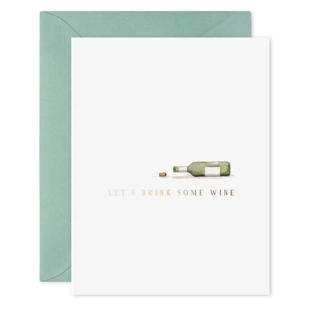 Drink Wine Greeting Card