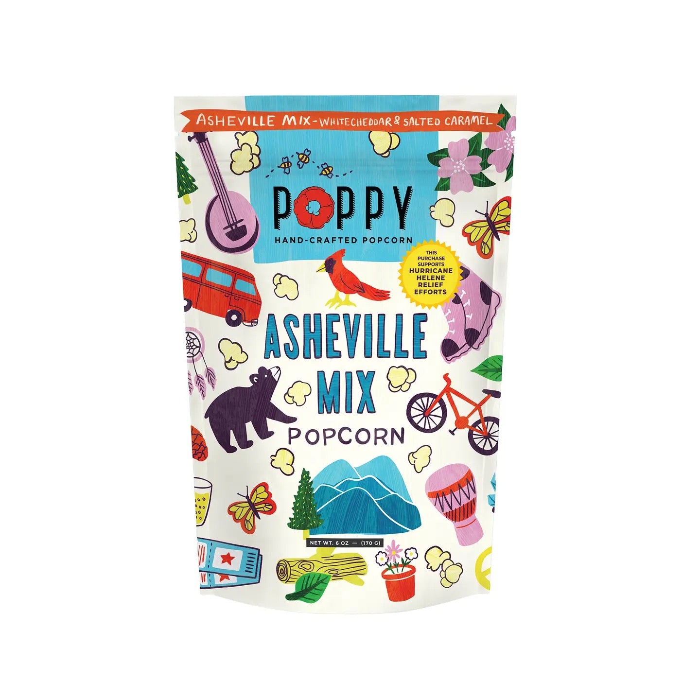 Asheville Mix Artist Bag Poppy Popcorn