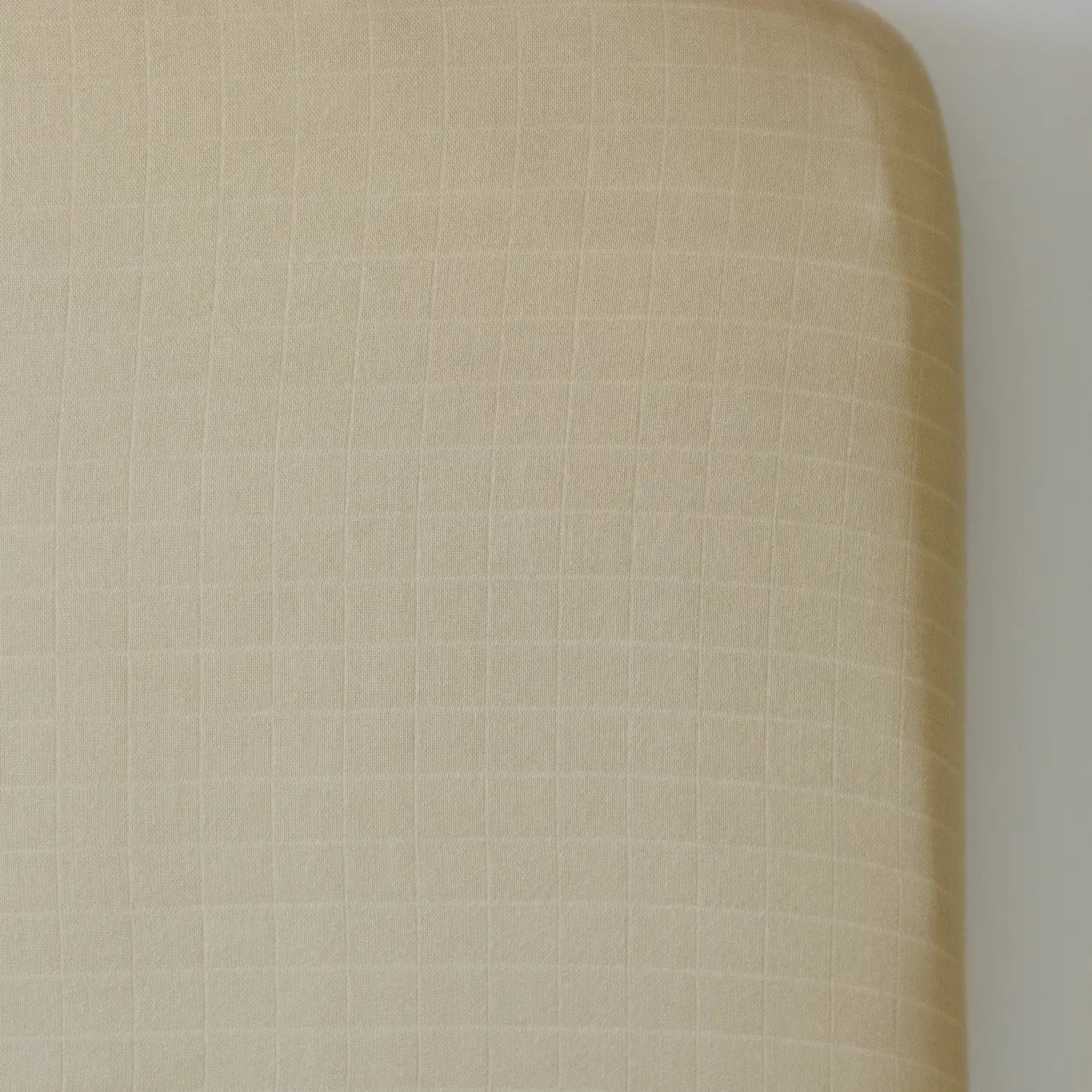 Sand Solid Bamboo Muslin Crib Sheet