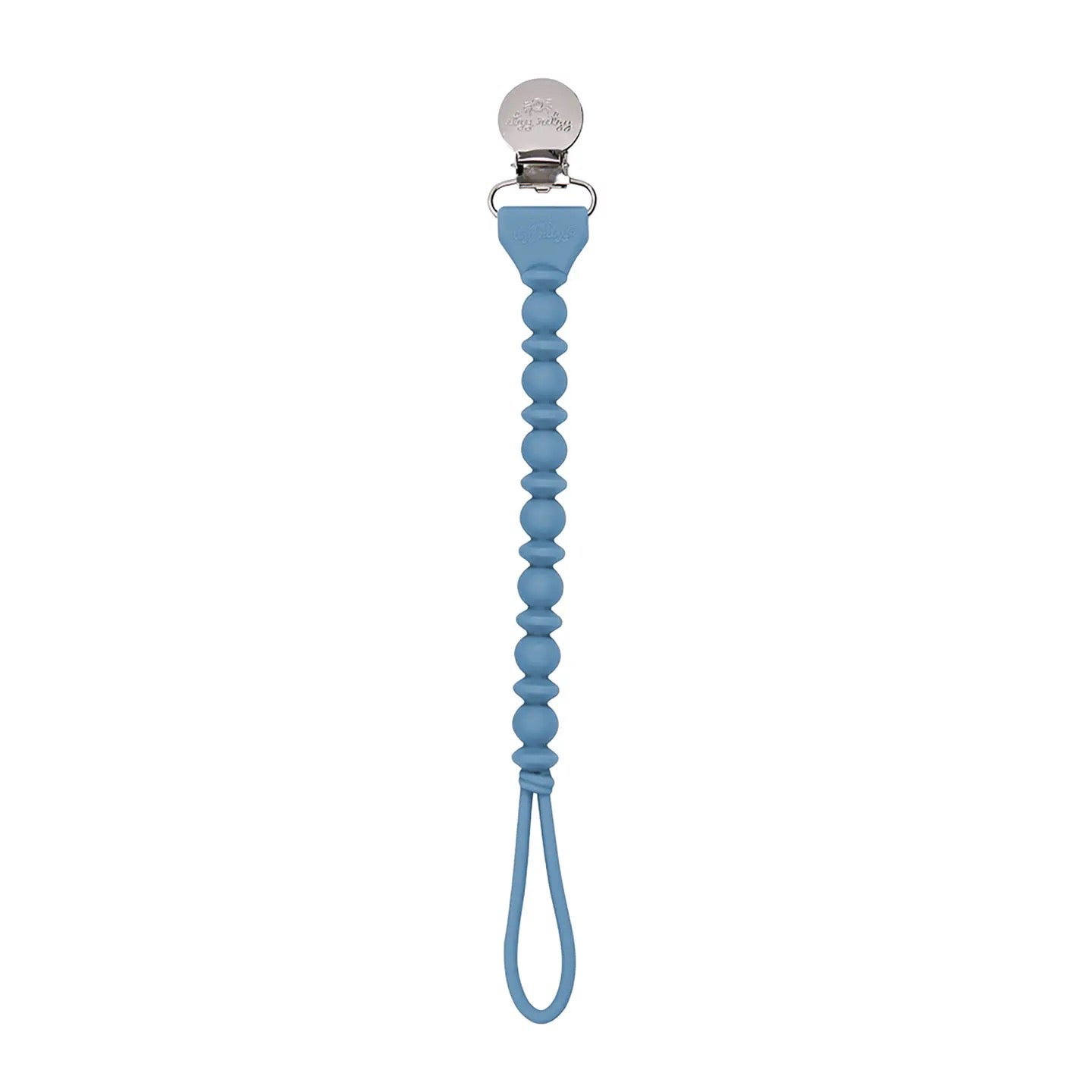 Silicone Pacifier Clip - Blue