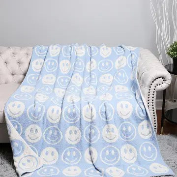 Happy Face Throw Blanket