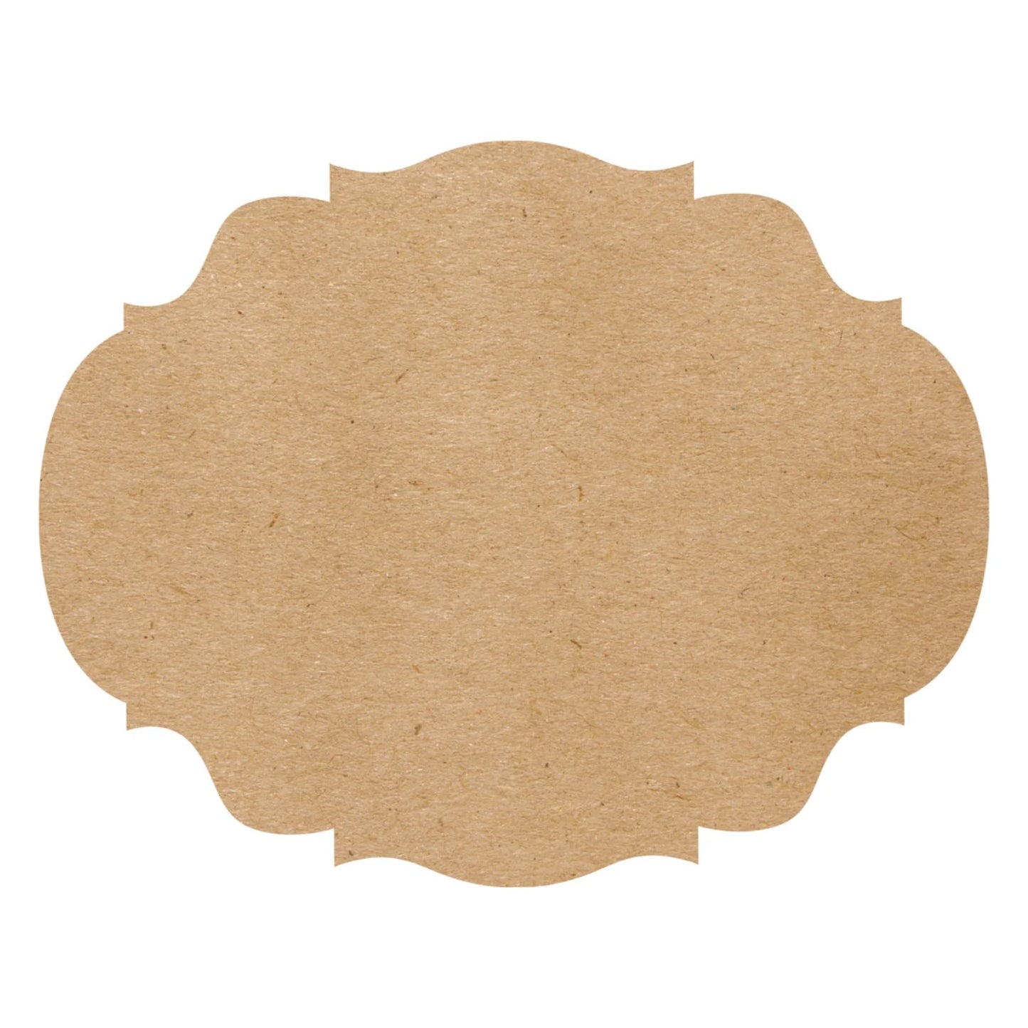 DIE-CUT KRAFT FRENCH FRAME PLACEMAT
