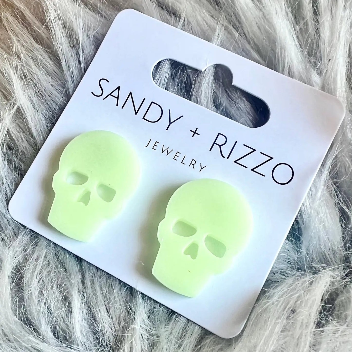 Glow in the Dark Skull Stud