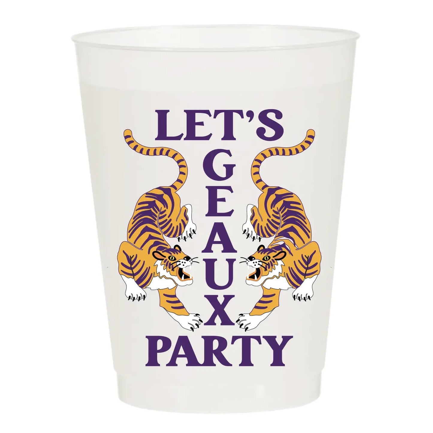 Let'S Geaux Party Louisiana Tigers Frosted Cups