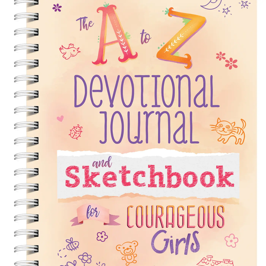 A To Z Devotional Journal and Sketchbook For Courageous Girl