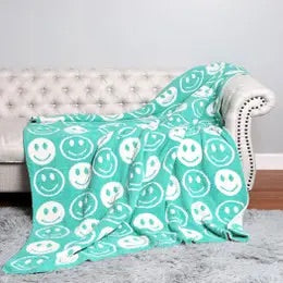 Happy Face Throw Blanket