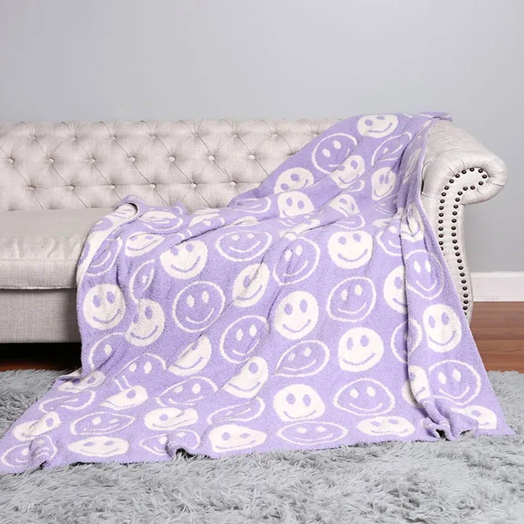 Happy Face Throw Blanket