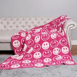 Happy Face Throw Blanket