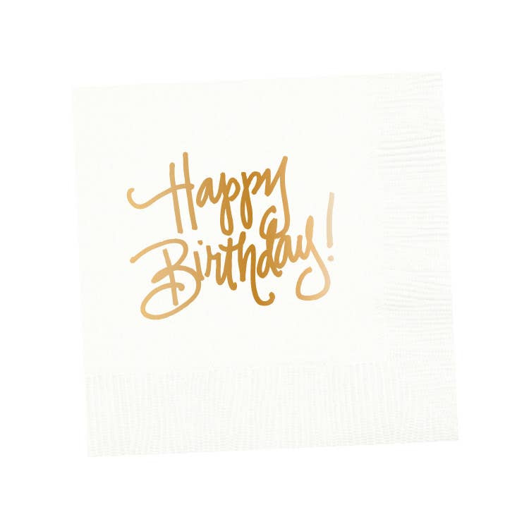 Happy Birthday Cocktail Napkins