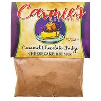 Chocolate Caramel Fudge Cheesecake Dip