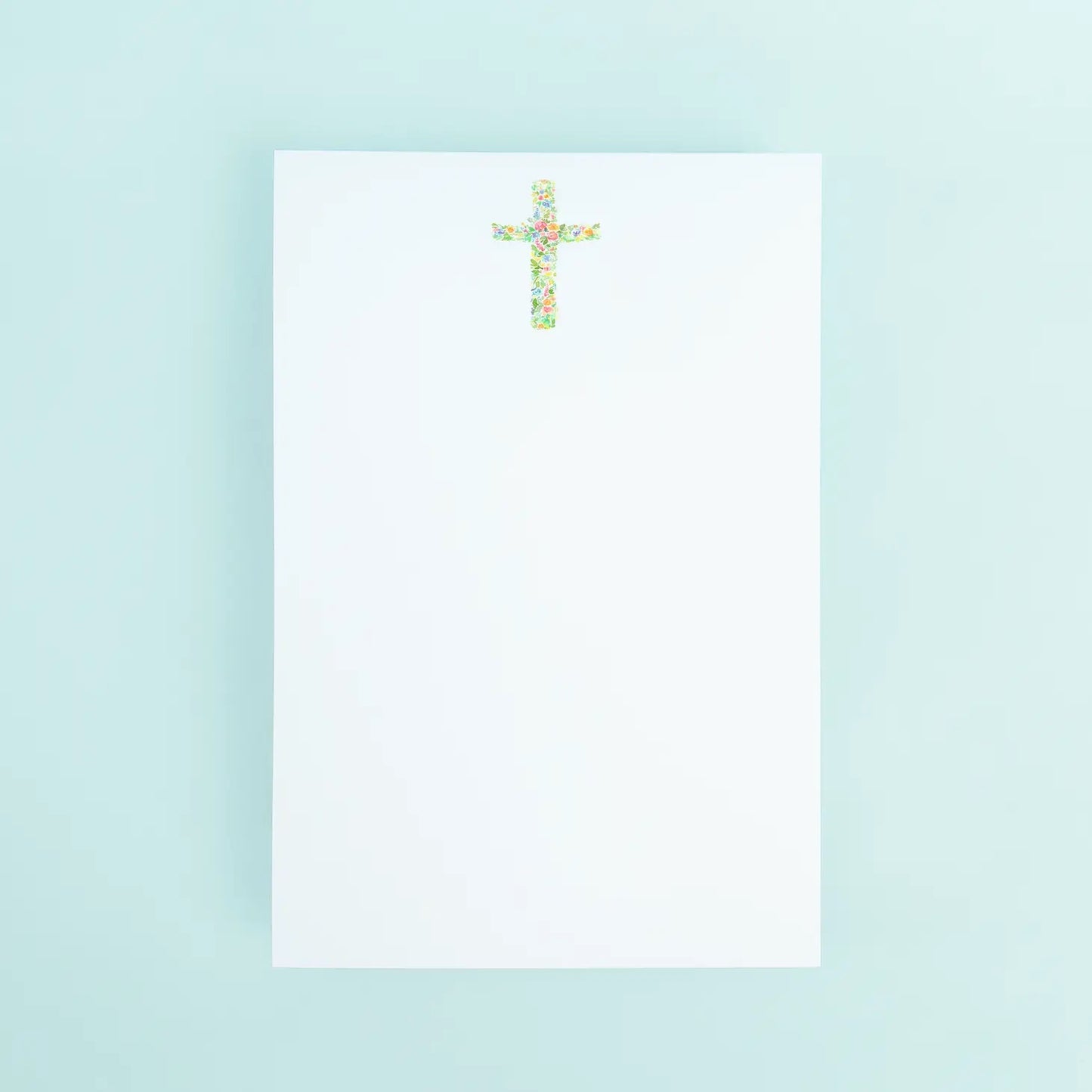 Floral Cross Notepad