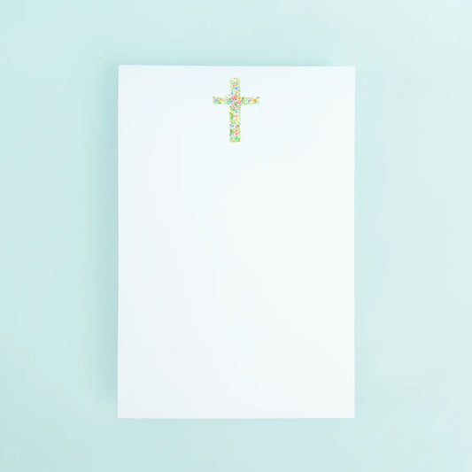 Floral Cross Notepad