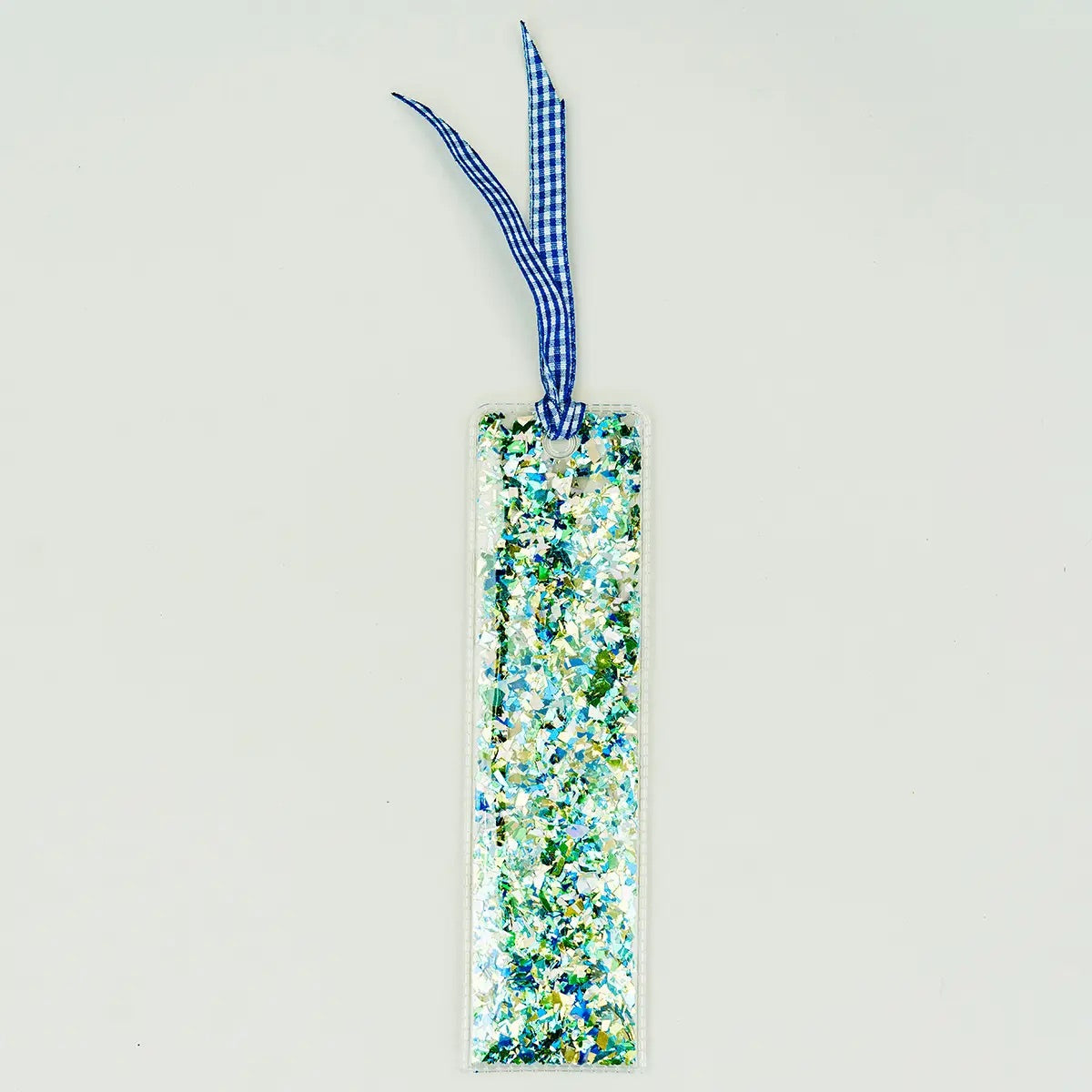 Blue/Green Confetti Bookmark