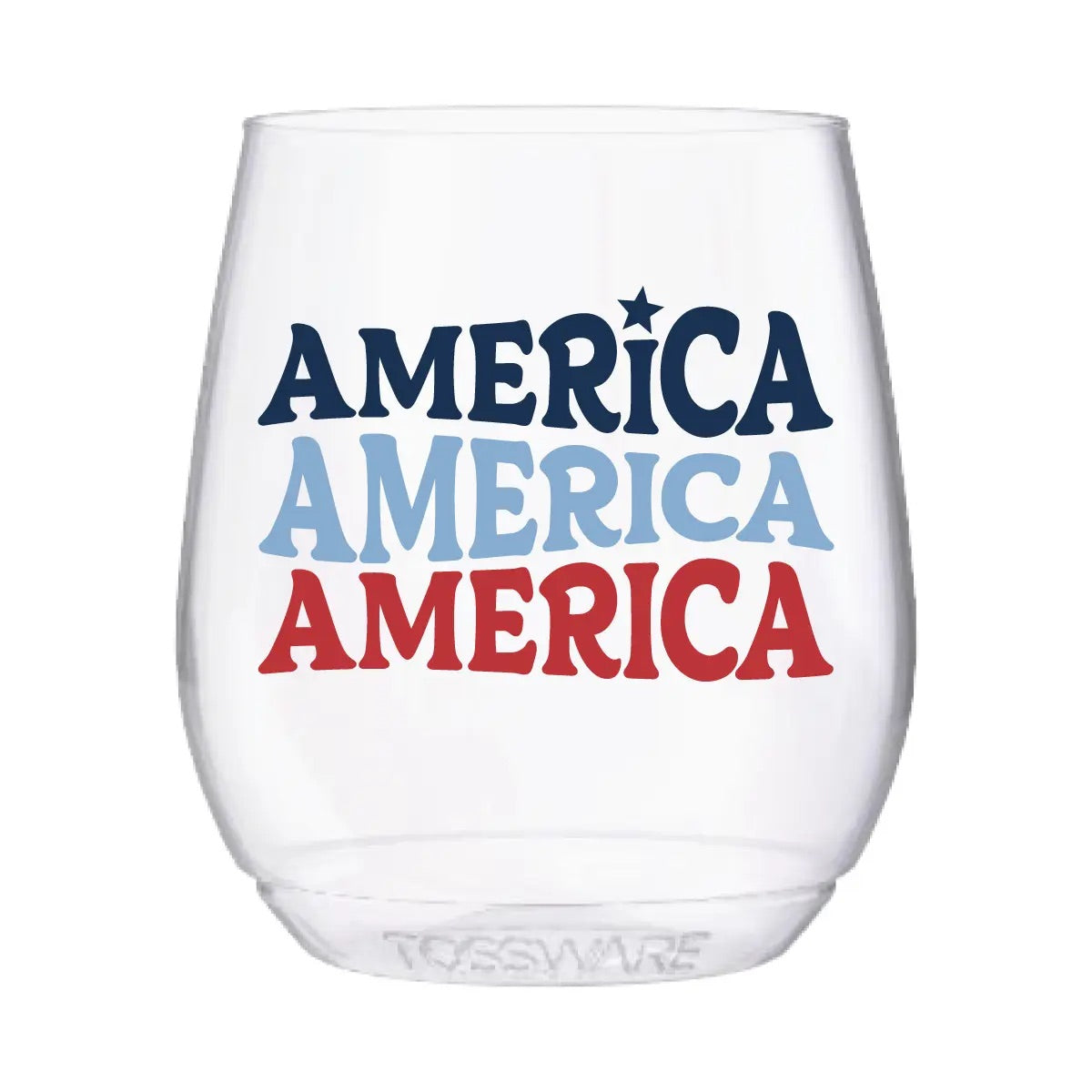 America Stemless Wine Tossware