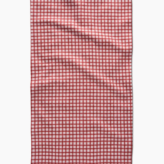 Fireside Plaid Red Tea Towel