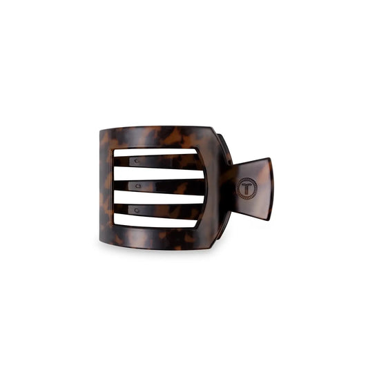 Square Flat Hair Clip - Tortoise